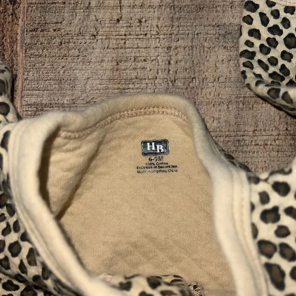 💜 Hudson baby premium quilted coveralls leopard print